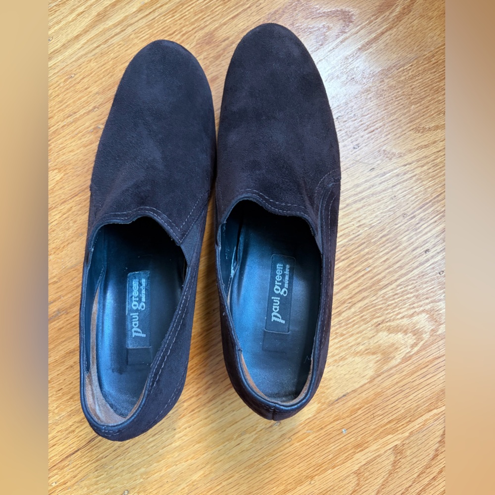 Paul Green Suede Slip-On Shoes | Brown | EU Made | Women’s 8.5